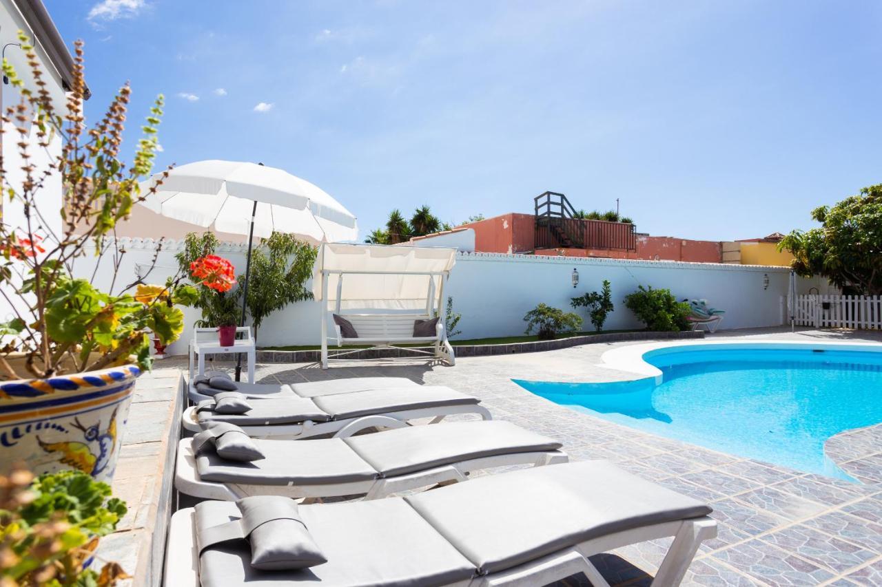 Bungalow Palm Mar With Pool And Garden Arona  Buitenkant foto