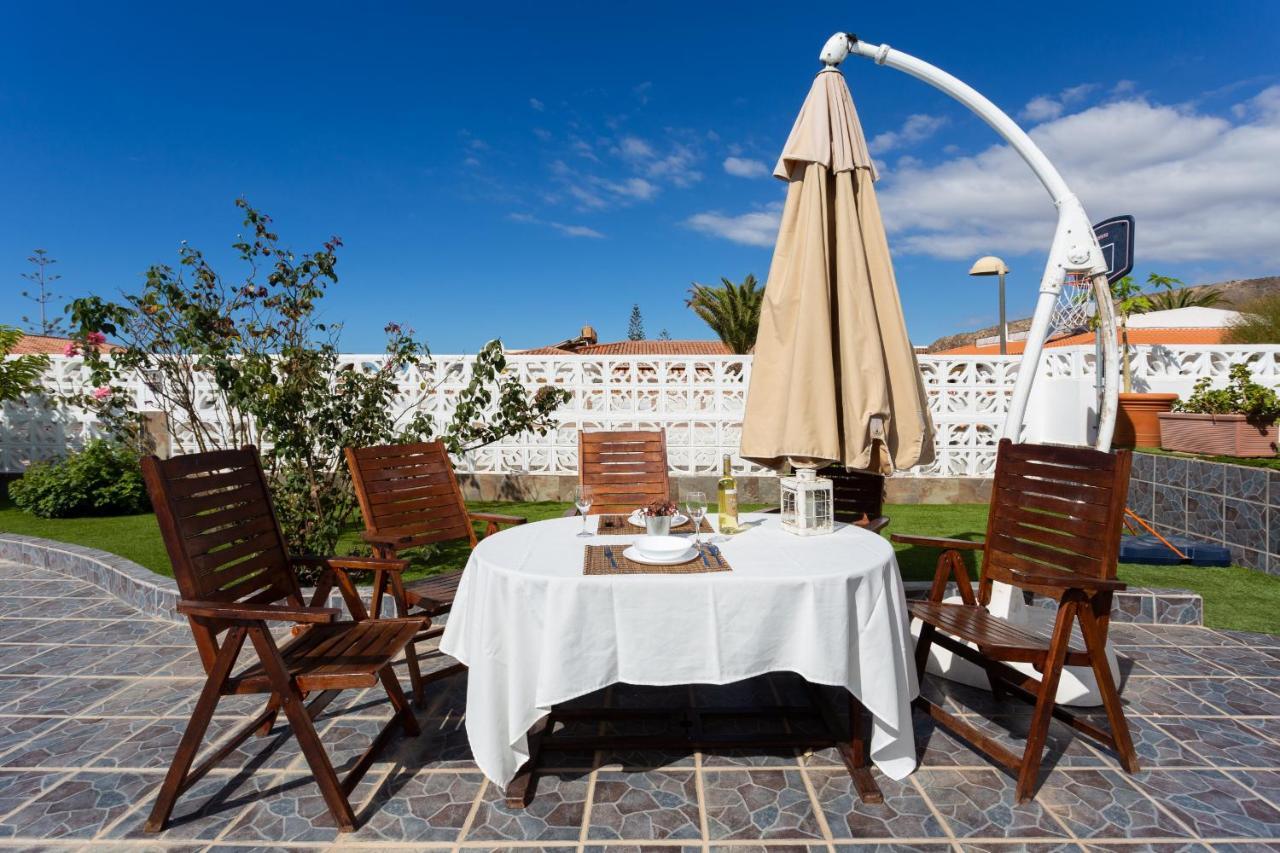 Bungalow Palm Mar With Pool And Garden Arona  Buitenkant foto
