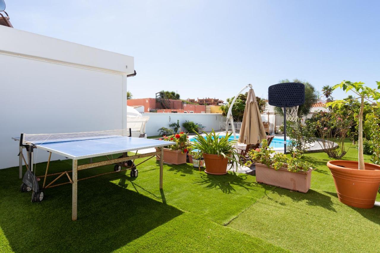 Bungalow Palm Mar With Pool And Garden Arona  Buitenkant foto