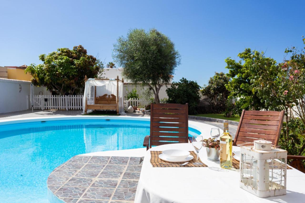 Bungalow Palm Mar With Pool And Garden Arona  Buitenkant foto